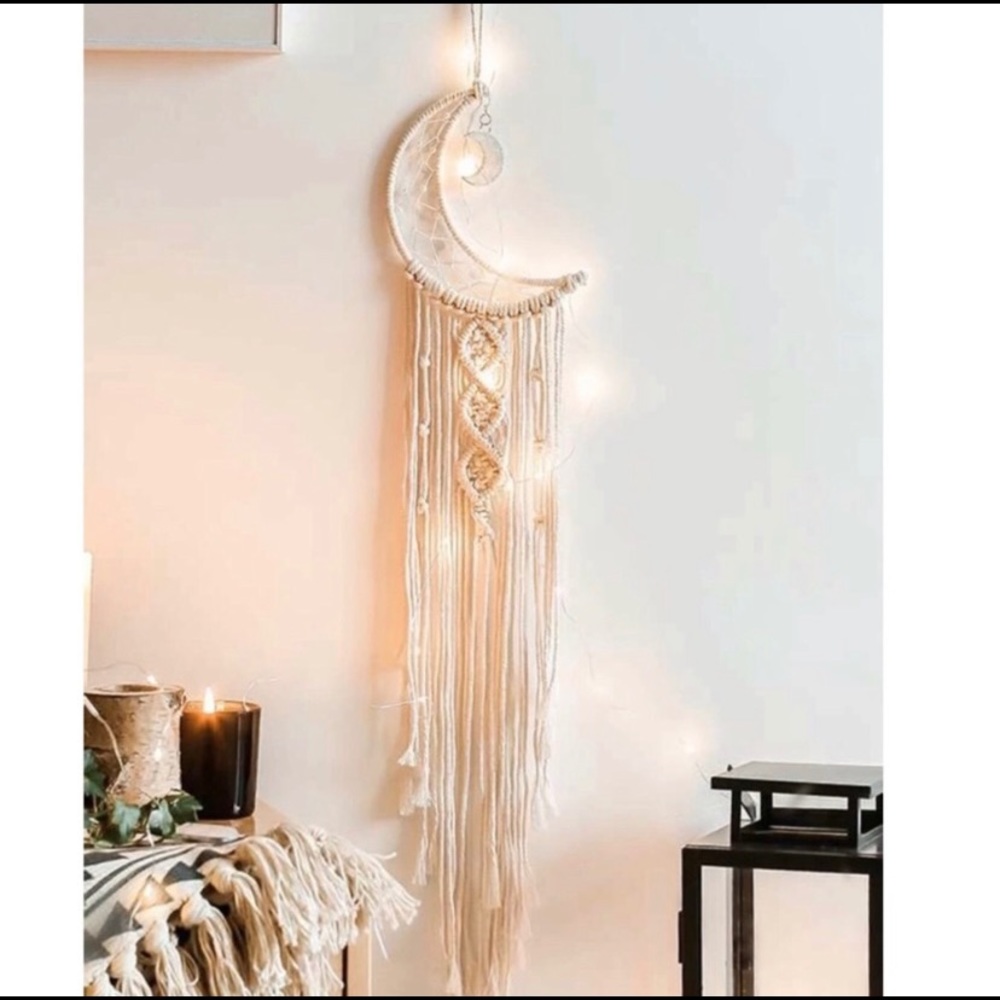 Moon Shaped Tassel Wall Decor